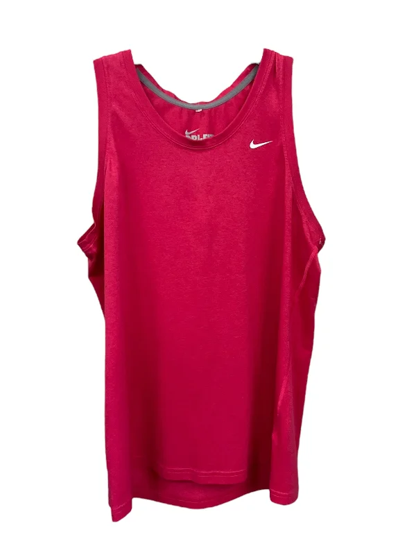 Yoga Tops for Deep Stretching and Movement -Pink Athletic Tank Top Nike Apparel, Size Xl