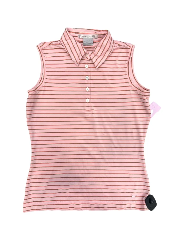 Yoga Tops for Flexibility and Endurance -Pink Athletic Tank Top Nike Apparel, Size Xs