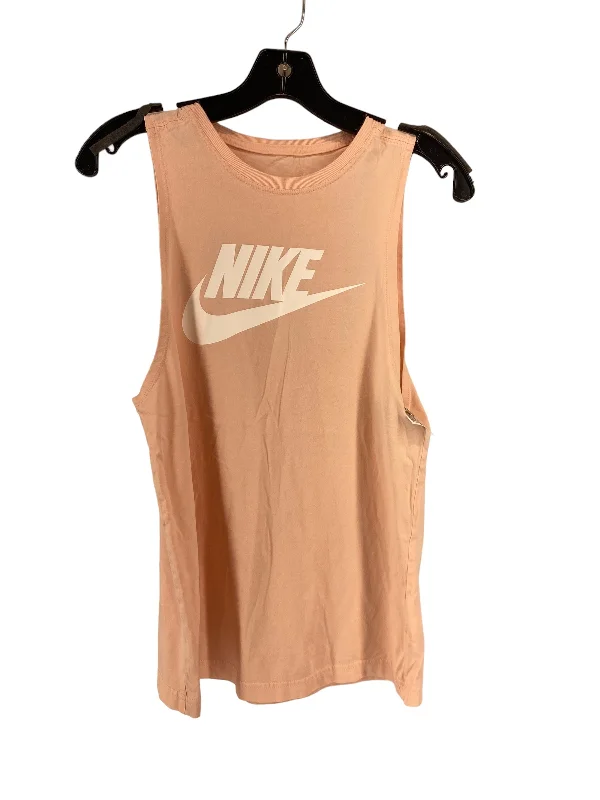 High-Waisted Yoga Tops for Better Fit -Pink Athletic Tank Top Nike, Size S