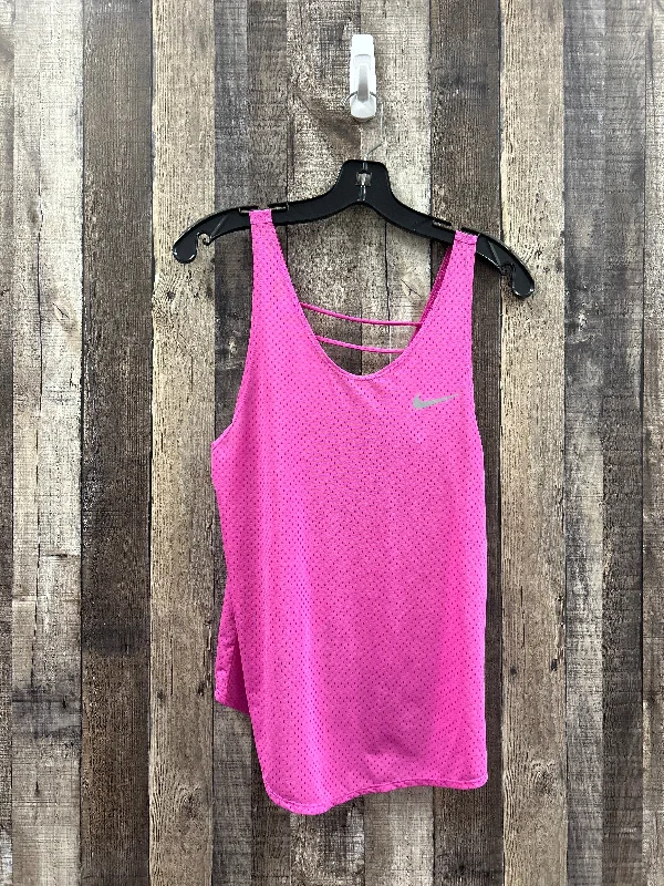 Seamless Yoga Tops for Extra Comfort -Pink Athletic Tank Top Nike, Size S