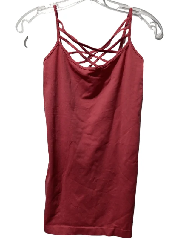 Loose Fit Yoga Tops for Comfort -Pink Athletic Tank Top Zenana Outfitters, Size S