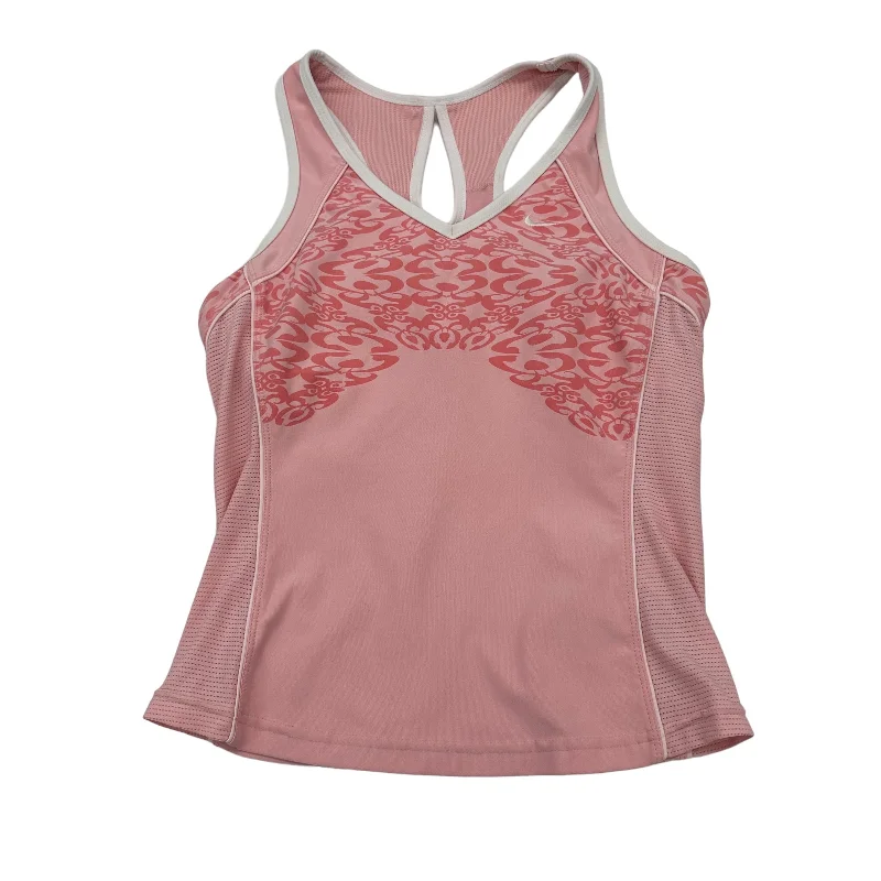 Comfortable and Stylish Yoga Tops -PINK NIKE APPAREL ATHLETIC TANK TOP, Size M