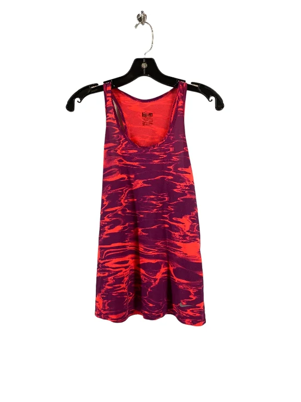 Yoga Tops for Deep Stretching -Pink & Purple Athletic Tank Top Nike Apparel, Size M