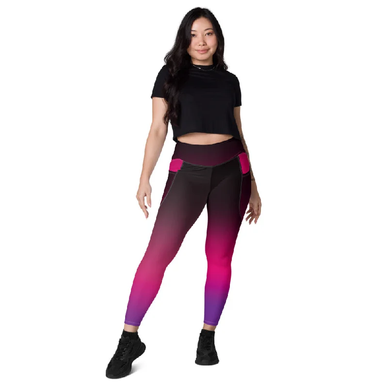 Premium Stretch Yoga Pants -Gradient Leggings With Pockets