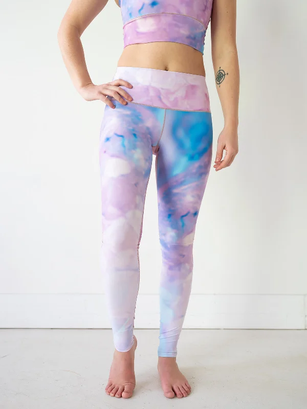 Breathable Leggings for Yoga -Pink Tie Dye Yoga Pants