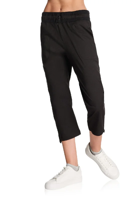 Lightweight Yoga Pants for Comfort -Pioneer Adjustable Stripe Capri