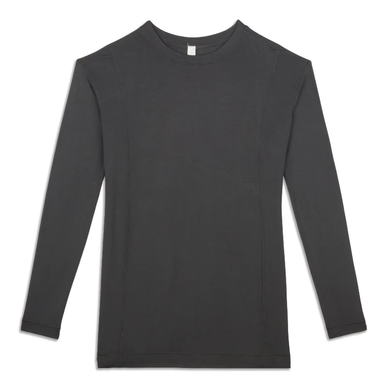 Yoga Tops for Deep Stretching Poses -Pleated Back Long Sleeve Shirt - Resale
