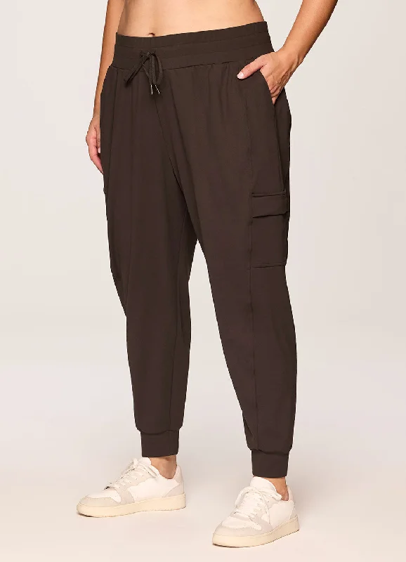 Tight Fit Compression Yoga Pants -Plus In The Groove Cargo Jogger