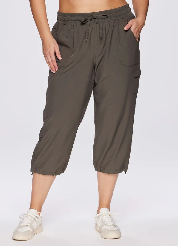 Yoga Pants for Stretch and Strength -Plus Prime Anywhere Cargo Capri