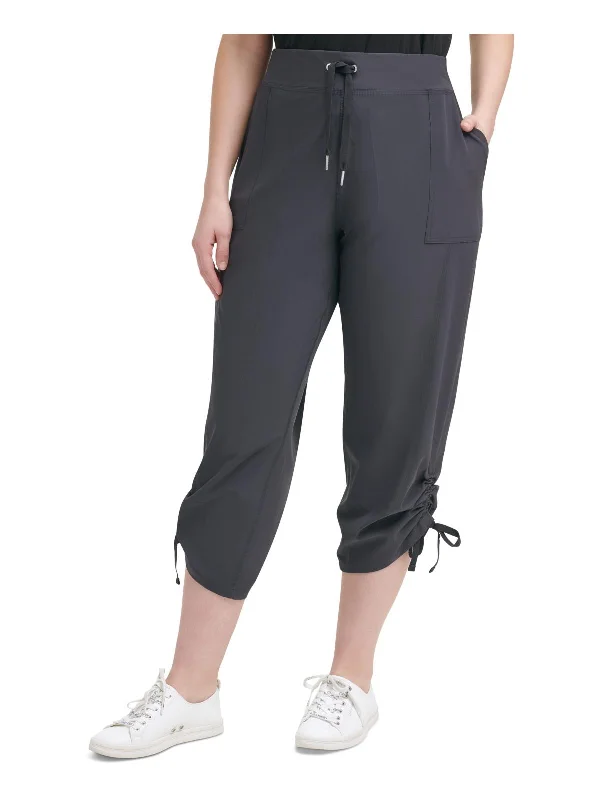 Yoga Shorts for Strength Training -Plus Womens Fitness Workout Capri Pants