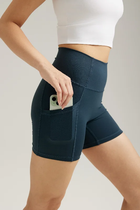 Yoga Shorts for Low-Impact Exercises -[BACKORDER] Pocket Shorts (Mini 4") in Pine