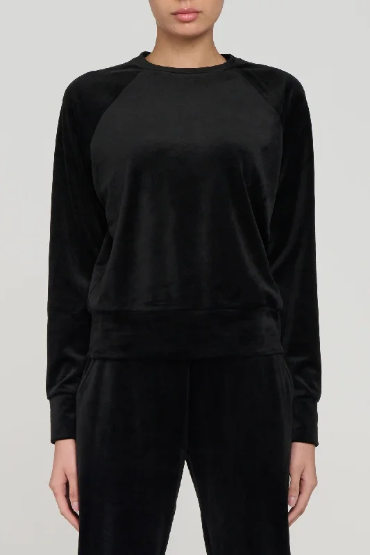Yoga Tops with Full Coverage -Poise Velour Long Sleeve