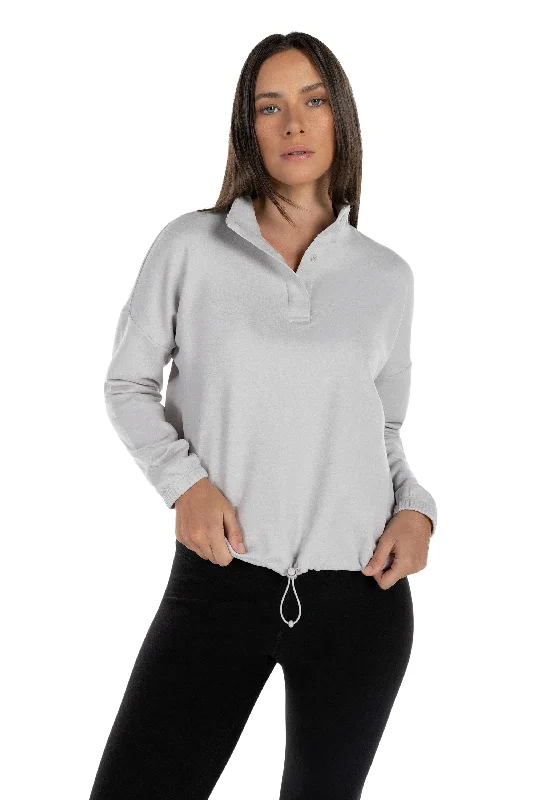 Fitted Yoga Tops with Breathable Design -Polar high neck top