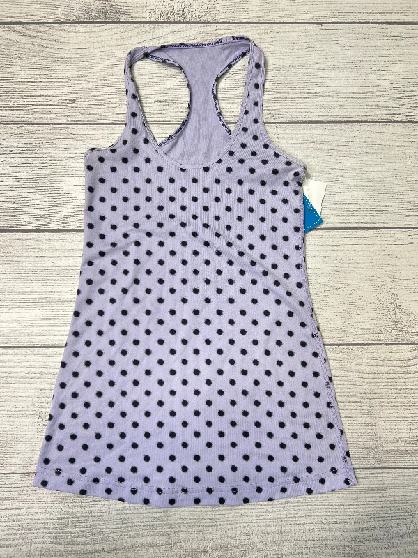 Yoga Tops for Flexibility and Support -Polkadot Athletic Tank Top Lululemon, Size M