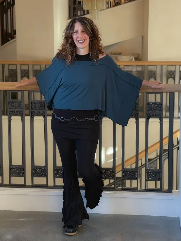 Women's Yoga Tops for Flexibility and Comfort -Poncho Top