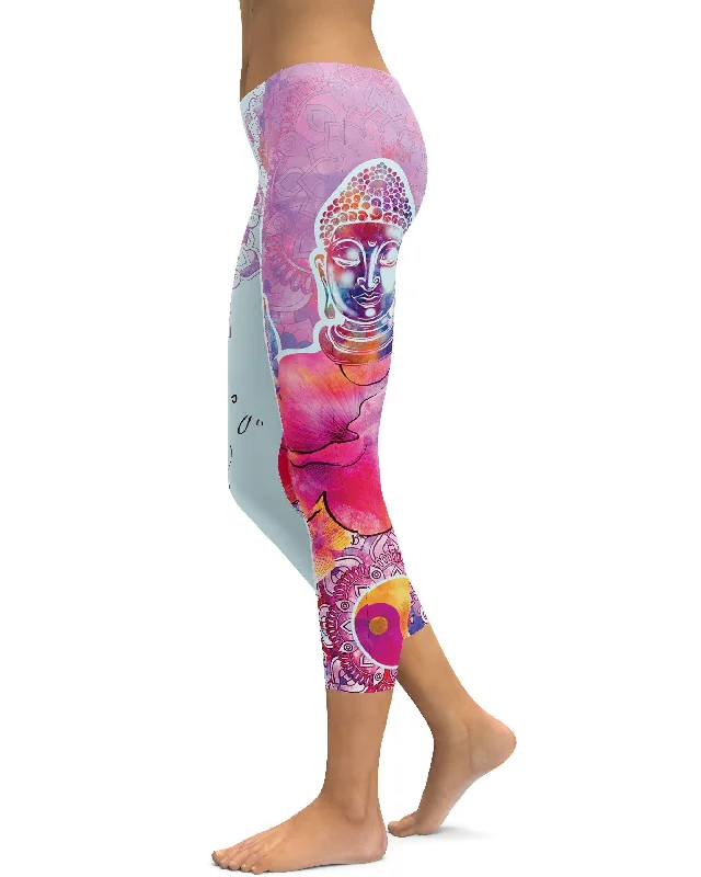 Yoga Pants for Total Comfort -Positive Thoughts Only Capris