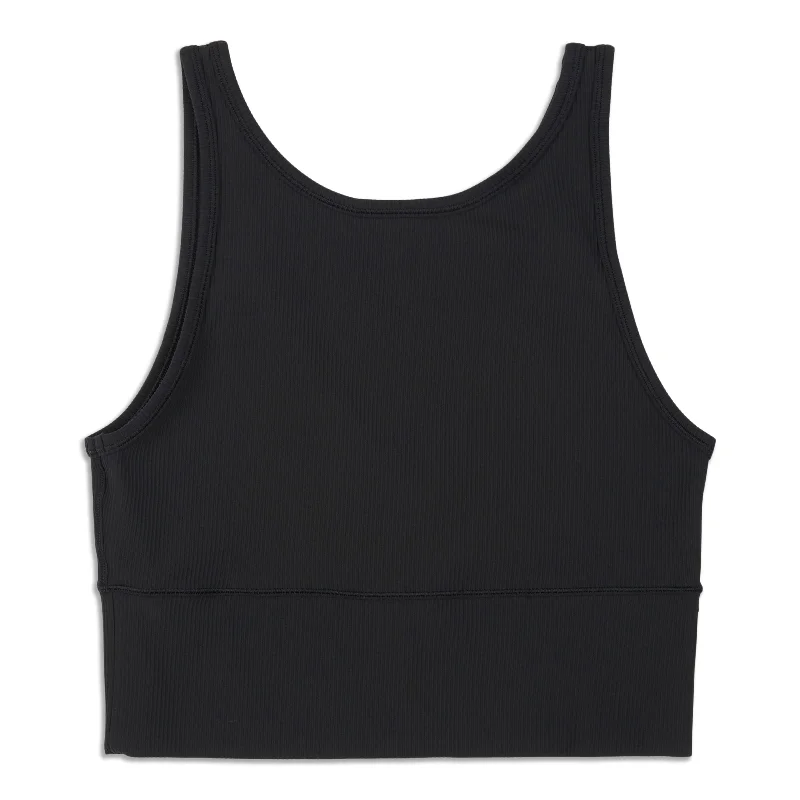 Breathable Yoga Tops for Hot Yoga Practice -Power Pivot Ribbed Tank Top - Resale