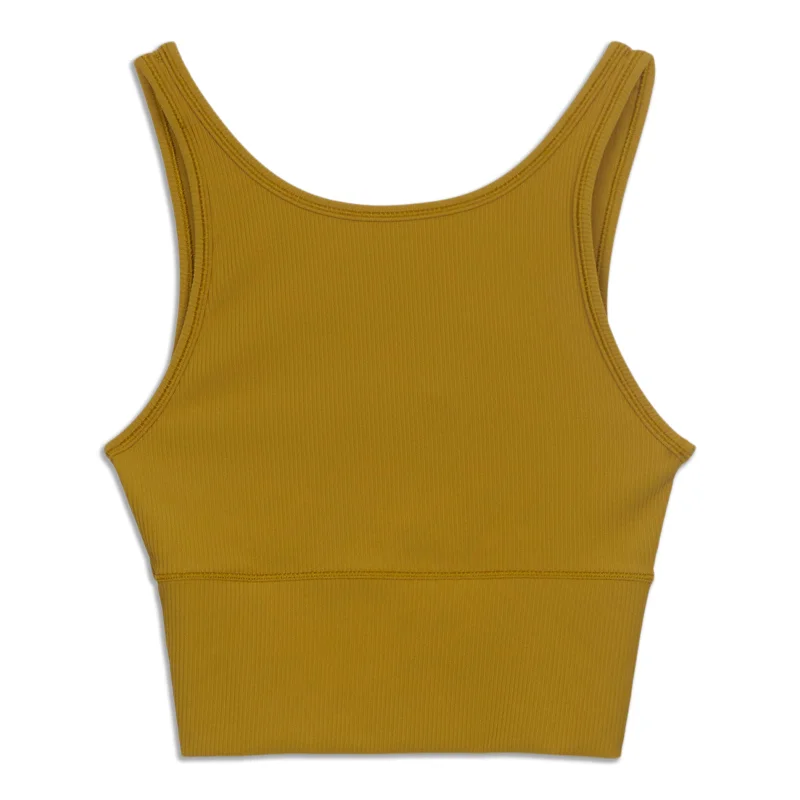 Yoga Tops for Balance and Flexibility -Power Pivot Ribbed Tank Top - Resale