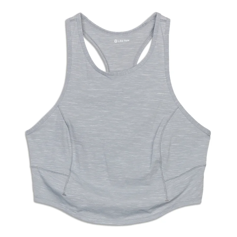 Women's Yoga Tops with Open Back -Power Thru Tank Top - Resale
