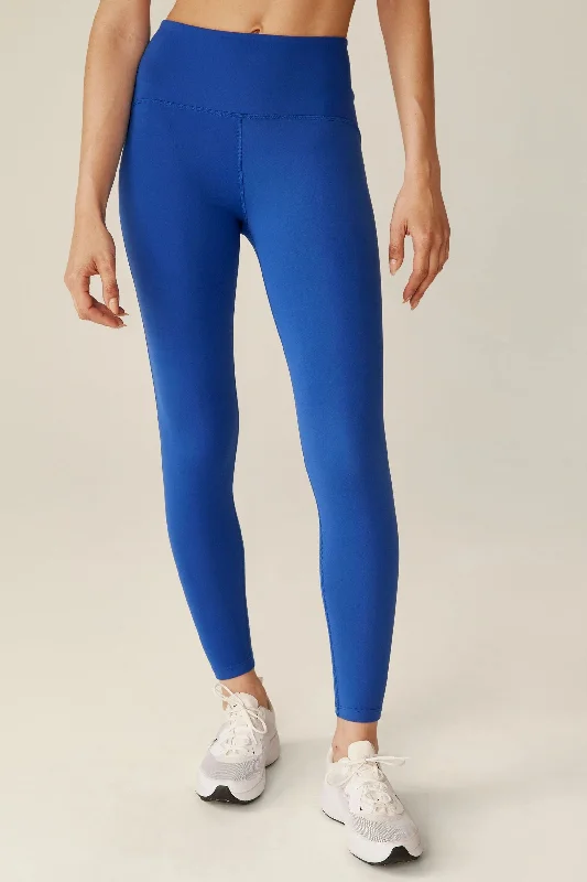 Yoga Shorts for Hot Yoga Practice -Powerbeyond Strive Midi Leggings - Marine Blue