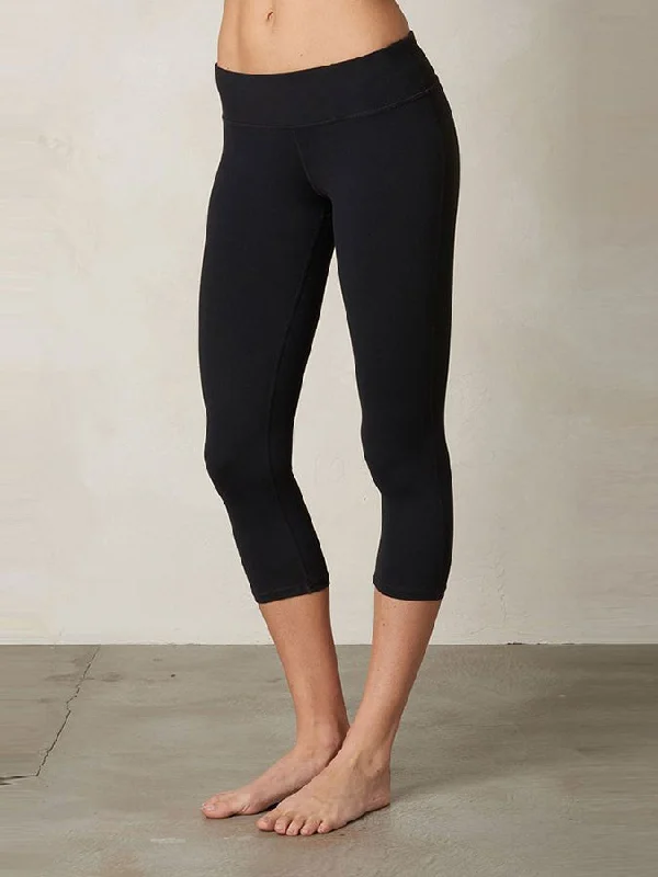 Women's Yoga Pants for Active Practice -Prana Ashley Women's Yoga Capri Leggings - Black Women's Yoga Pants for Active Practice -Prana Ashley Women's Yoga Capri Leggings - Black