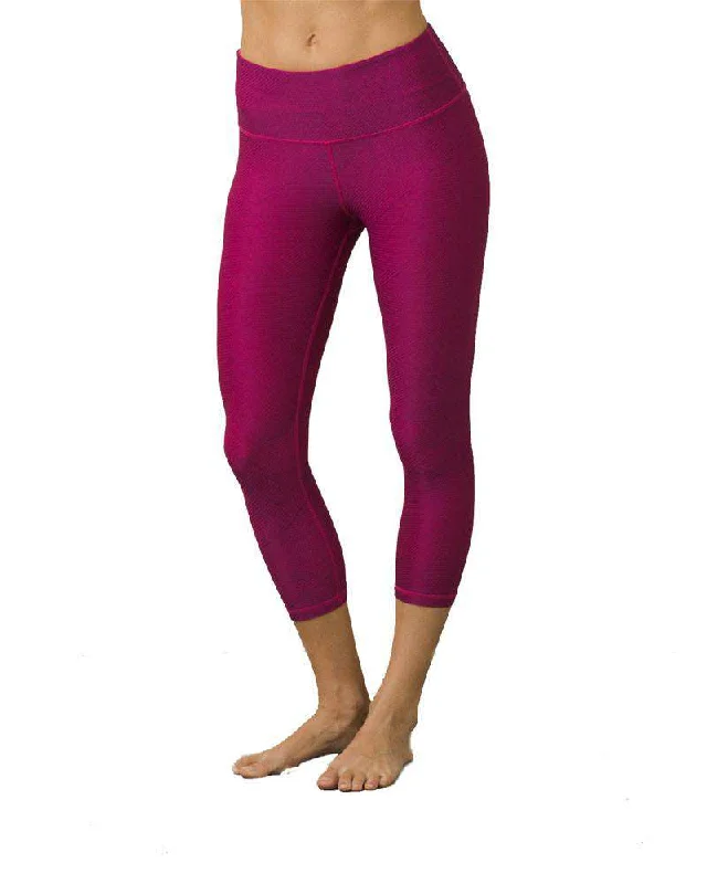 High-Waisted Compression Leggings for Yoga -Misty Capri
