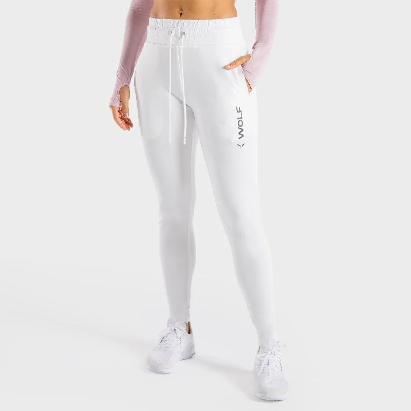 Soft Fit Yoga Pants -Primal Joggers - Pearl White