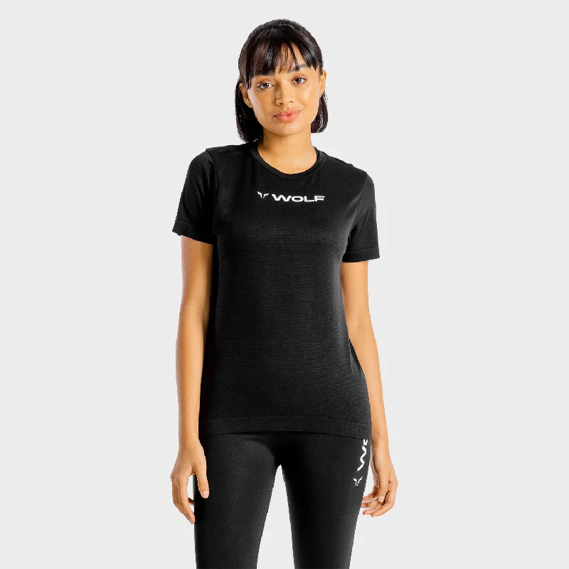 Comfortable Yoga Tops for Workouts -Primal Tee - Onyx