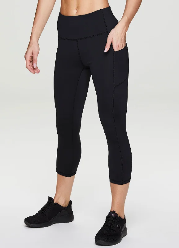 Yoga Pants for Deep Poses -Prime Lightweight Tech Flex Ultra Hold Capri