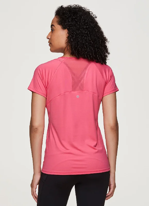 Yoga Tops for Studio and Training -Prime Mesh Running Tee