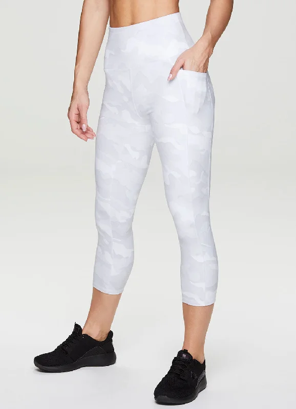 Premium Yoga Pants for Practice -Prime Super Soft Camo Capri
