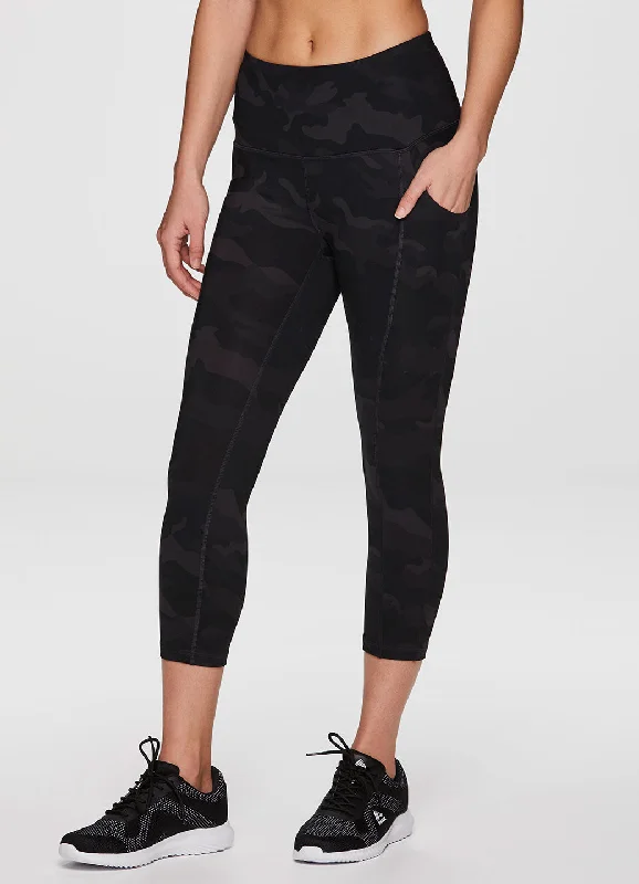 Flexible Yoga Pants for Active Women -Prime Ultimate Camo Capri