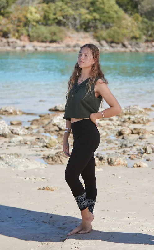 Flexible Yoga Pants for Gentle Stretching -Primitive Tribal Leggings