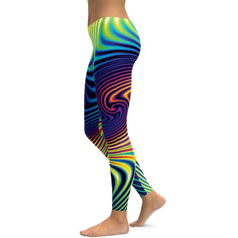 Stylish Yoga Pants for Better Movement -Psychedelic Fractal Leggings