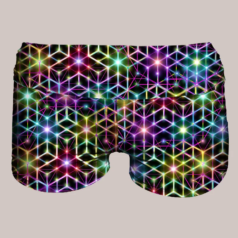 Yoga Shorts for Maximum Comfort -Psychedelic Yoga Shorts (UV/RGB, Eco-Friendly) | 2CB Yoga Shorts for Maximum Comfort -Psychedelic Yoga Shorts (UV/RGB, Eco-Friendly) | 2CB