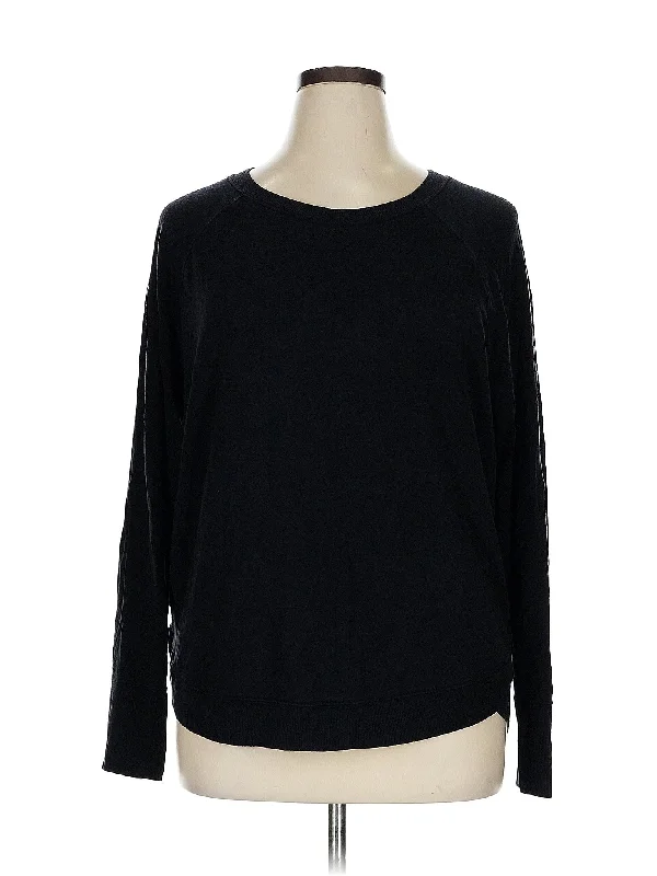 Long Sleeve Yoga Tops for Extra Coverage -Pullover Sweater