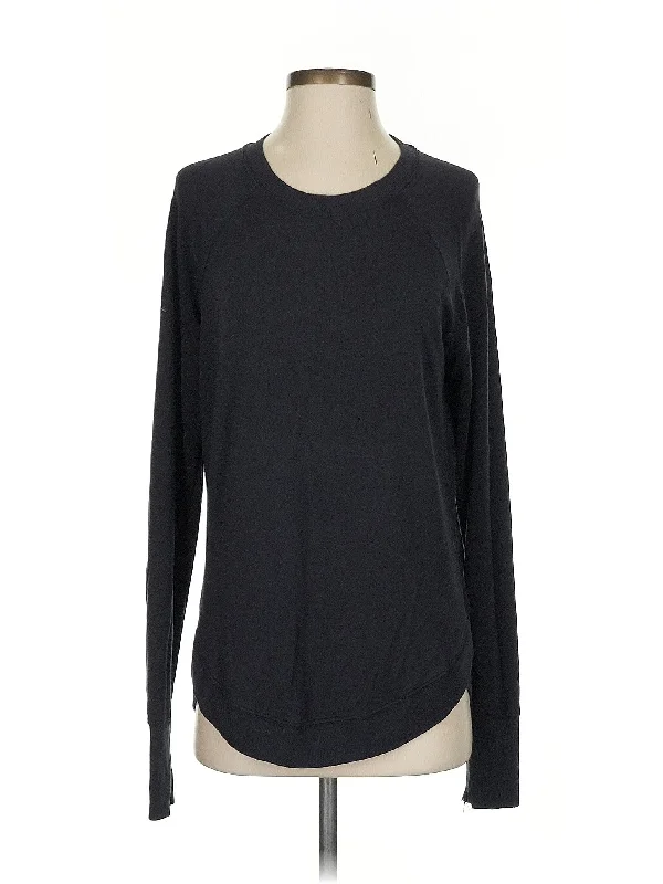 Stylish Yoga Tops with Open Back Design -Pullover Sweater