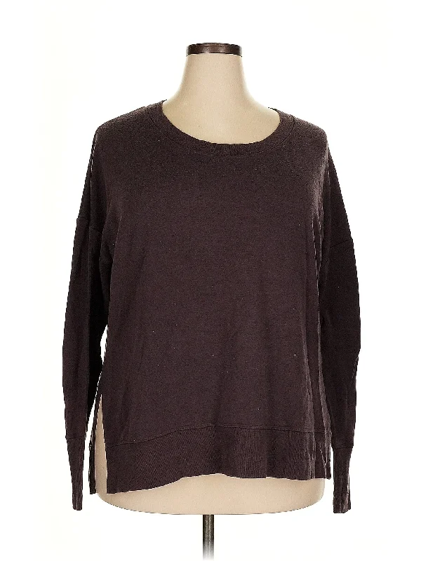 Loose Yoga Tops for Breathability -Pullover Sweater