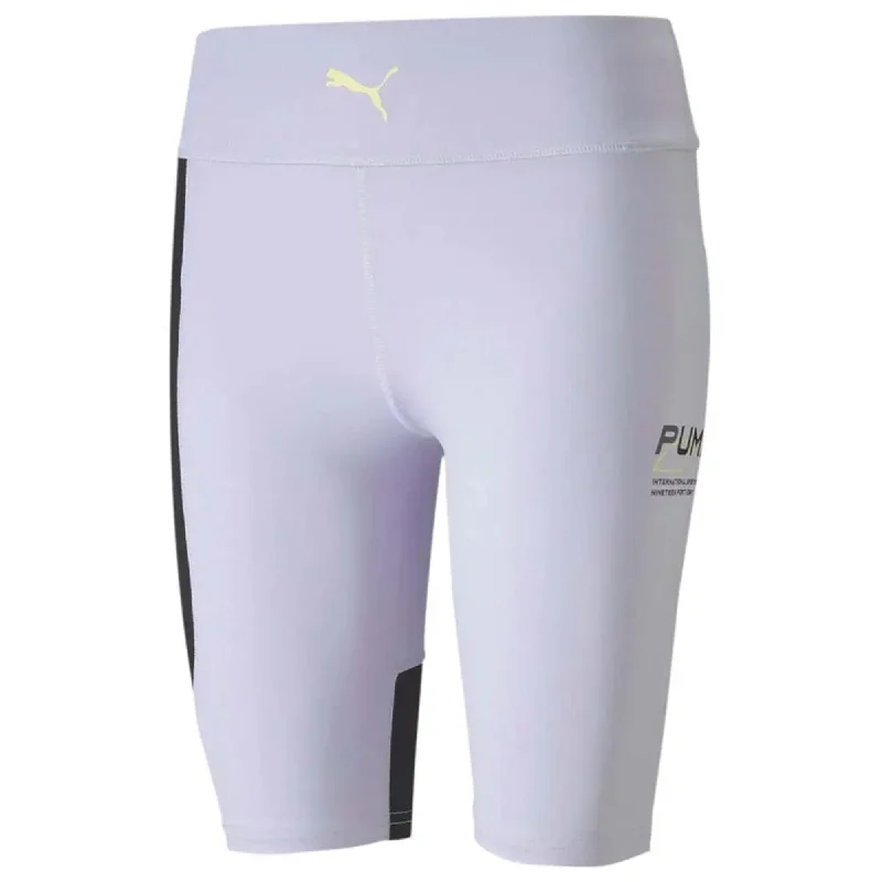 Yoga Shorts for Deep Poses -Puma Evide Highwaist Short Tights Purple 596307-46 Women's Yoga Shorts for Deep Poses -Puma Evide Highwaist Short Tights Purple 596307-46 Women's