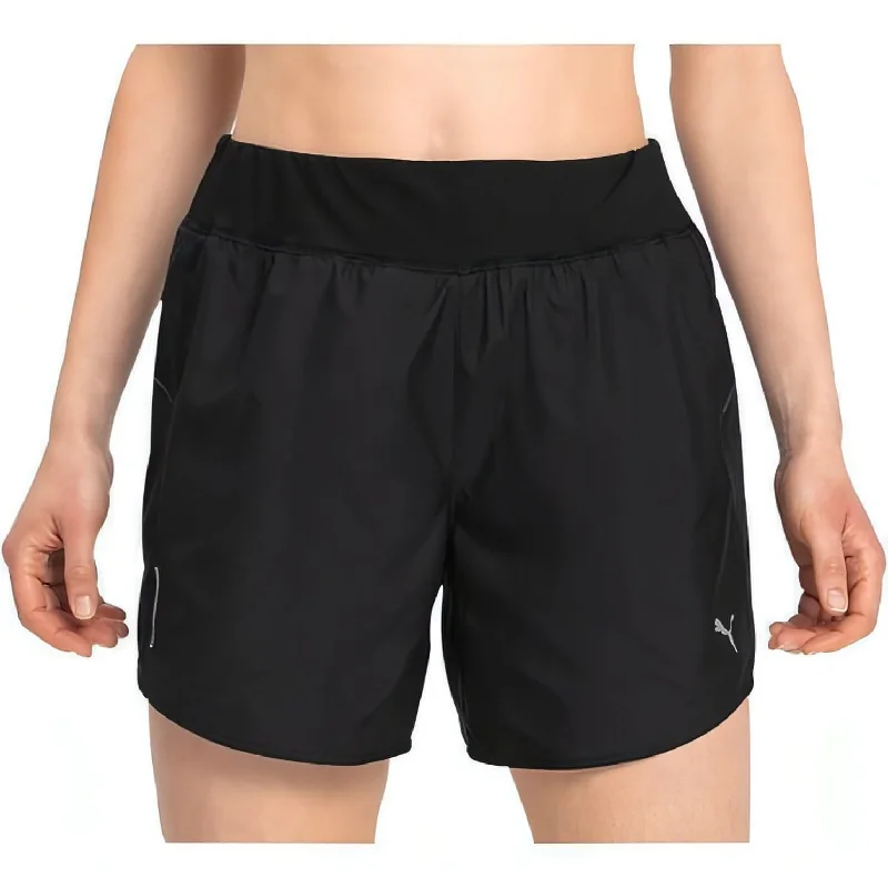 Yoga Shorts for Flexibility and Performance -Puma Ignite 5 Inch Womens Running Shorts - Black Yoga Shorts for Flexibility and Performance -Puma Ignite 5 Inch Womens Running Shorts - Black