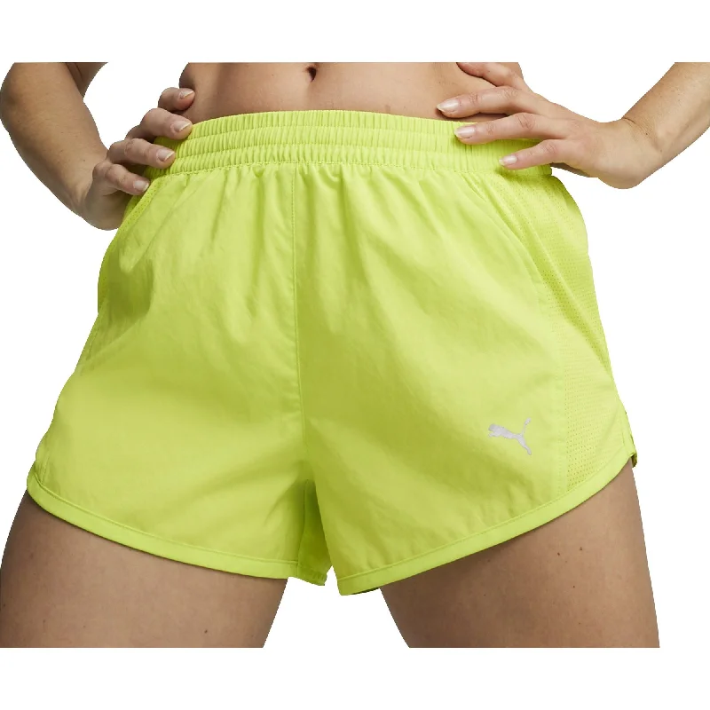 Yoga Shorts for Hot Yoga Classes -Puma Run Favourite Velocity 3 Inch Womens Running Shorts - Green Yoga Shorts for Hot Yoga Classes -Puma Run Favourite Velocity 3 Inch Womens Running Shorts - Green