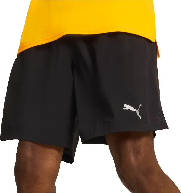 Yoga Shorts for Enhanced Stretching -Puma Run Favourite Velocity 7 Inch Mens Running Shorts - Black Yoga Shorts for Enhanced Stretching -Puma Run Favourite Velocity 7 Inch Mens Running Shorts - Black