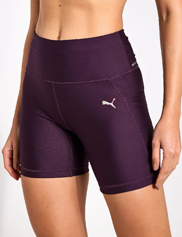 Stretchable Yoga Shorts for Yoga Poses -RUN ULTRAFORM 6" Shorts - Midnight Plum