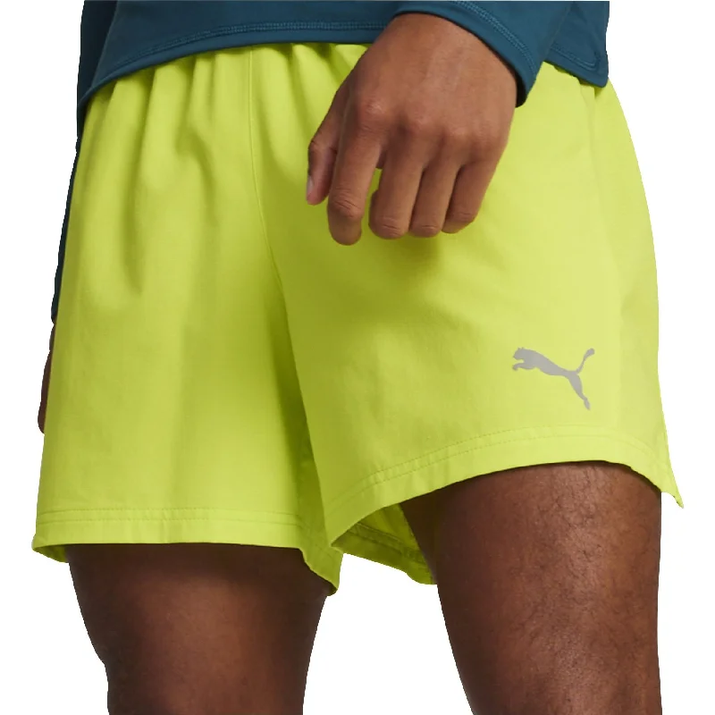 Breathable Yoga Shorts for Training -Puma Run Velocity Ultraweave 5 Inch Mens Running Shorts - Green Breathable Yoga Shorts for Training -Puma Run Velocity Ultraweave 5 Inch Mens Running Shorts - Green