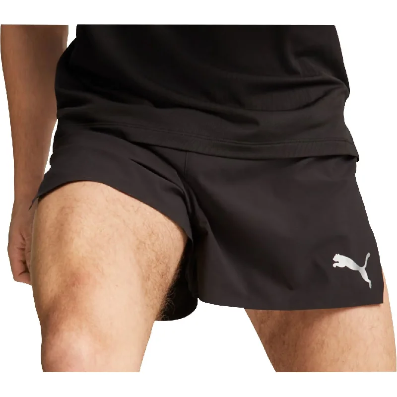 Yoga Shorts for Better Stretch -Puma Ultraweave 3 Inch Mens Running Shorts - Black