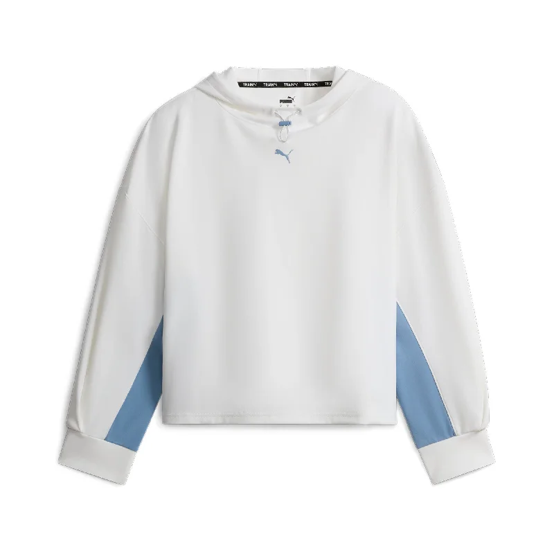 Stylish Yoga Tops for Fitness Classes -PUMA Women's FIT Double Knit Hoodie