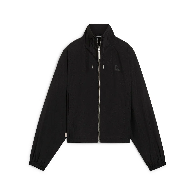Yoga Shorts for Outdoor Fitness -PUMA Women's INFUSE Relaxed Woven Jacket