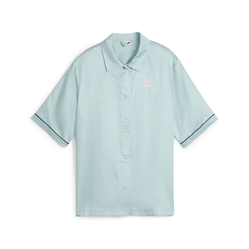 Women's Yoga Tops with Breathable Materials -PUMA Women's INFUSE Woven Shirt