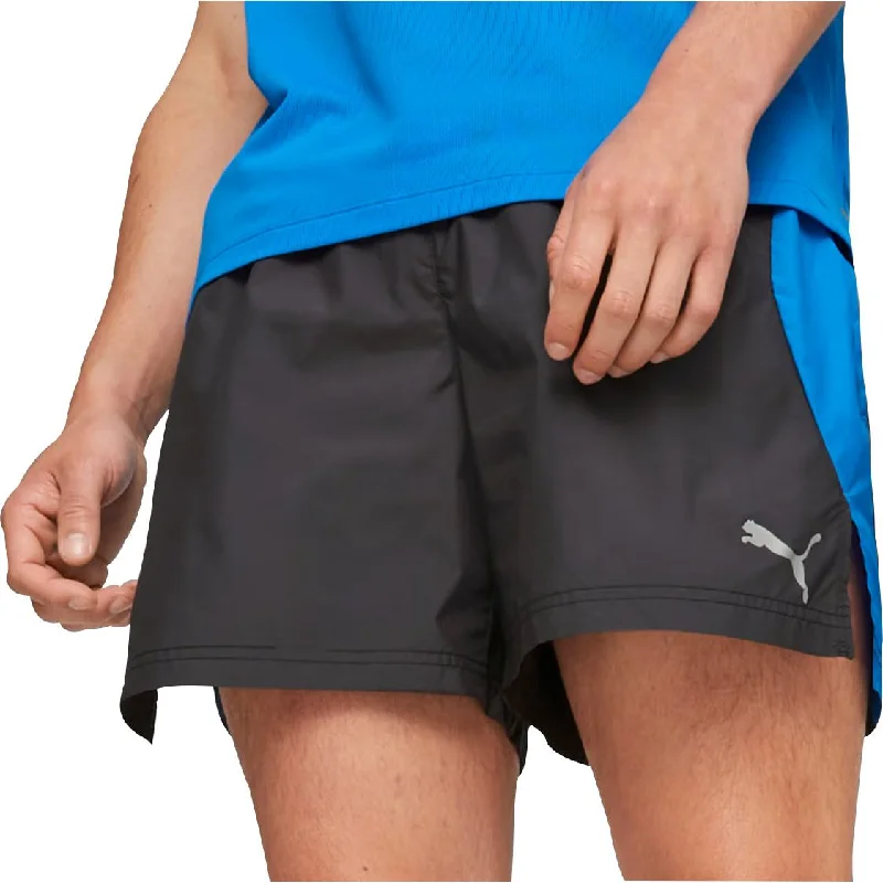 Comfortable Yoga Shorts for Movement -Puma Woven 5 Inch Mens Running Shorts - Black