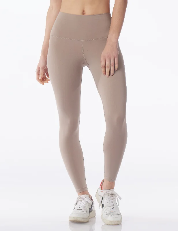 Plus Size Yoga Pants -High Waist Pure 7/8 Legging: Mocha